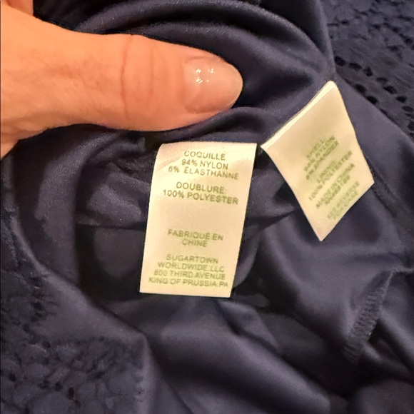 Lilly Pulitzer Jade navy lace dress - Picture 11 of 12